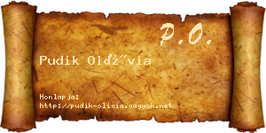 Pudik Olívia névjegykártya